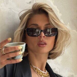 Gucci GG1681S 001 Cat Eye Sunglasses - Black/Grey